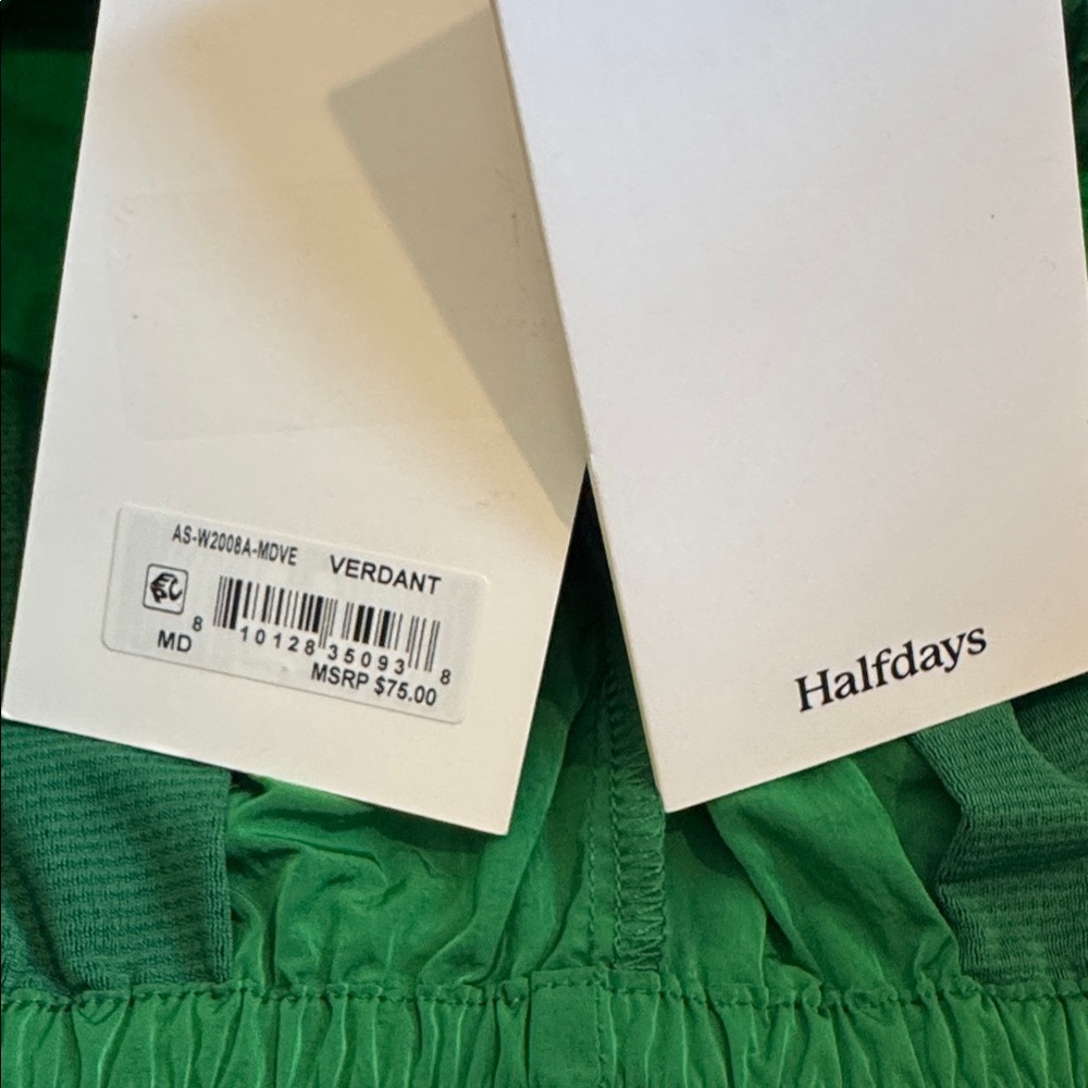 🍀 NWT Halfdays Adams Nylon Short Kelly Green MEDIUM Verdant 🍀 - Picture 13 of 15